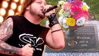 The grave of Drowning Pool singer Dave Williams