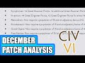 Civ 6 December Patch Analysis