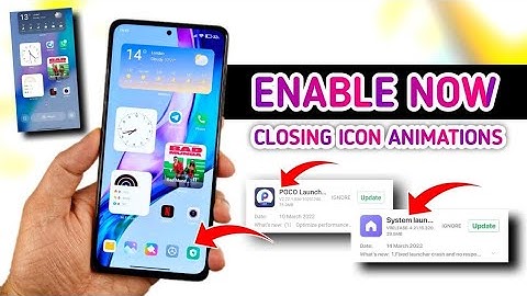 MIUI 13 & MIUI 12.5 ENABLE APP CLOSING ICON ANIMATION | NEW SYSTEM LAUNCHER & POCO LAUNCHER 4.0
