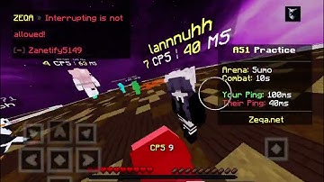 Using auto clicker on a zeqa mod mcpe epic reaction #minecraft