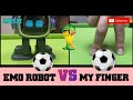 EMO Robot Playing SOCCER With My Finger⚽🤣