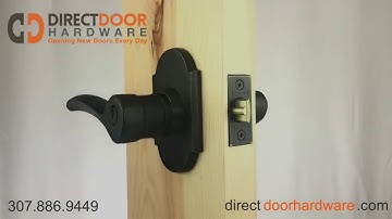 Emtek Keyed Durango Lever with Style 1 Rosette Medium Bronze