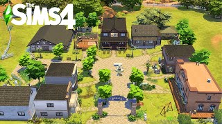 Ive built a village with THE SIMS 4 : HORSE RANCH || Speed Build