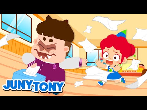 A Magic Tissue Box ✨ Let's Not Waste Tissues! | Songs for Kids | JunyTony