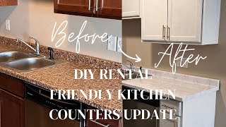 Rental Kitchen Series Part 2 | Marble Contact Paper For Counter Tops | So Chic!