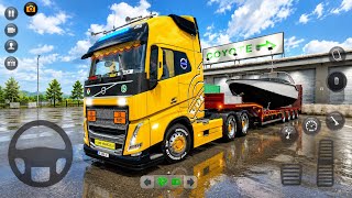 VOLVO Truck Transport Luxury Yacht | Truck Simulator : Ultimate - Mobile Gameplay | Truck Games screenshot 3