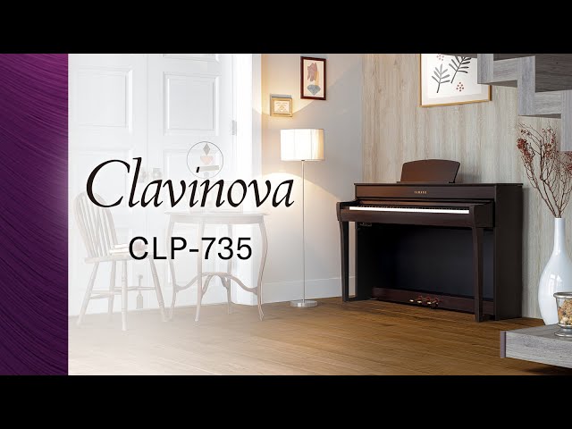 Цифрове піаніно (фортепіано) YAMAHA Clavinova CLP-735 (Dark Walnut)