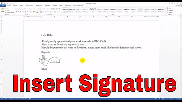 Word Tutorial | How to insert signature into Word Document | NTD
