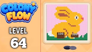 Colony Flow Level 64 walkthrough & solution Gameplay Easy
