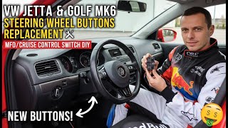 VW Jetta & Golf MK6 Steering Wheel Buttons Replacement (MFD/Cruise Control Switch DIY)