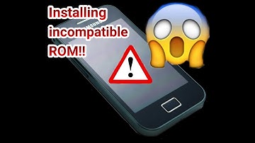 Android Experiment- How to screw up your device- Installing incompatible ROM!!