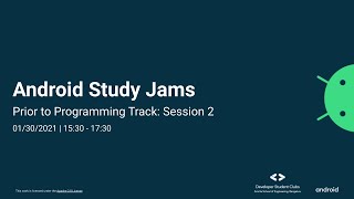 Android Study Jams 2020 Track 2 Session 2