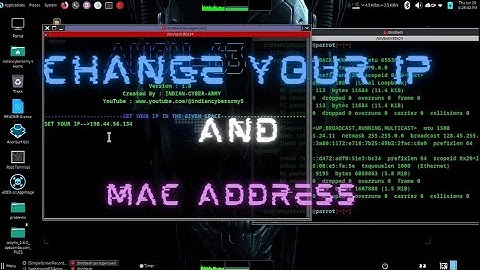 Change IP and MAC Address with Anon-63 tool on Parrot OS #webdragon63