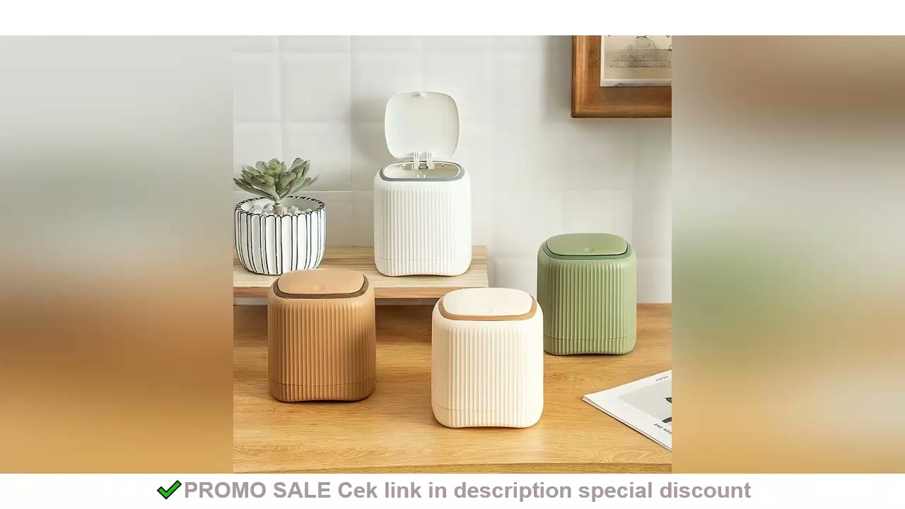 Mini Desktop Trash with Lid Outside Double Barrels Garbage Bedroom Office Desk Storage Box Made Dura