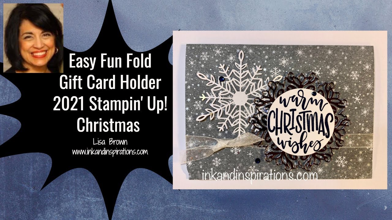Easy Fun Fold Gift Card Holder Stampin' Up! Christmas 2021 - YouTube