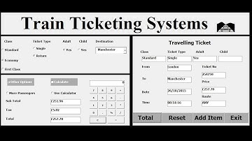 How to Create Train Ticketing System in Excel using VBA Tutorial 3
