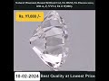 Natural Diamond, Round cut , 0.50 ct., F Color, VVS2 Clarity, No BGM , @97,000 /-  +91-7701894123