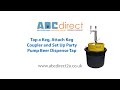 How to Tap a Keg and Set Up Party Pump for Instant Beer Dispense with no Gas
