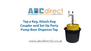 How to Tap a Keg and Set Up Party Pump for Instant Beer Dispense with no Gas