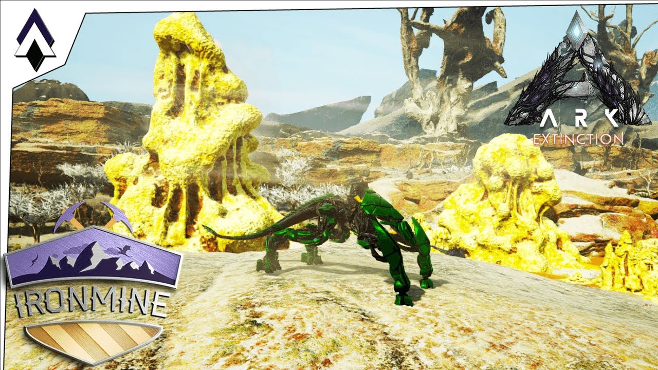 The Sulfur And Sludge Fields! : Ep11 : Exploring Extinction : Ironmine : Ark Gameplay