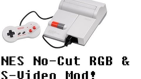 How to RGB mod a NES Top Loader Nintendo!