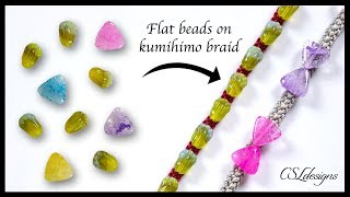 How to add flat beads to your kumihimo braid