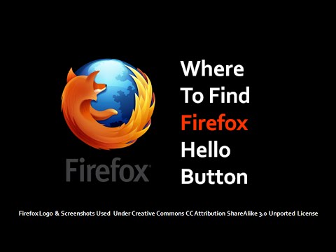 Where to Find Firefox Hello Button