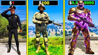 $১ এর POLICE থেকে $১,০০০,০০০ STRONGEST POLICE এ আপগ্রেড ! GTA 5