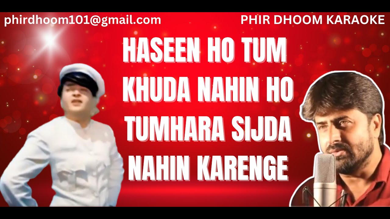 🎤 Haseen Ho Tum Khuda Nahin Ho Karaoke | Budtameez (1966) | Mohammed Rafi