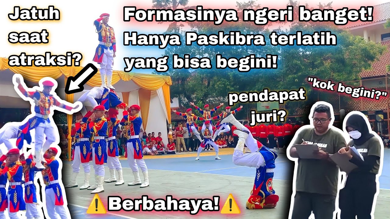 Ngeri & Spektakuler! Penonton dibuat Histeris! Paskibra SMK SPM Nasional purwokerto | LKBB PSC 2020