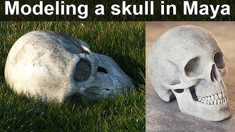 Quick Skull Model in Maya