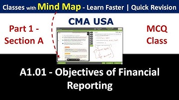 CMA USA | P1 | A1.01 | Objectives of Financial Reporting | MCQ