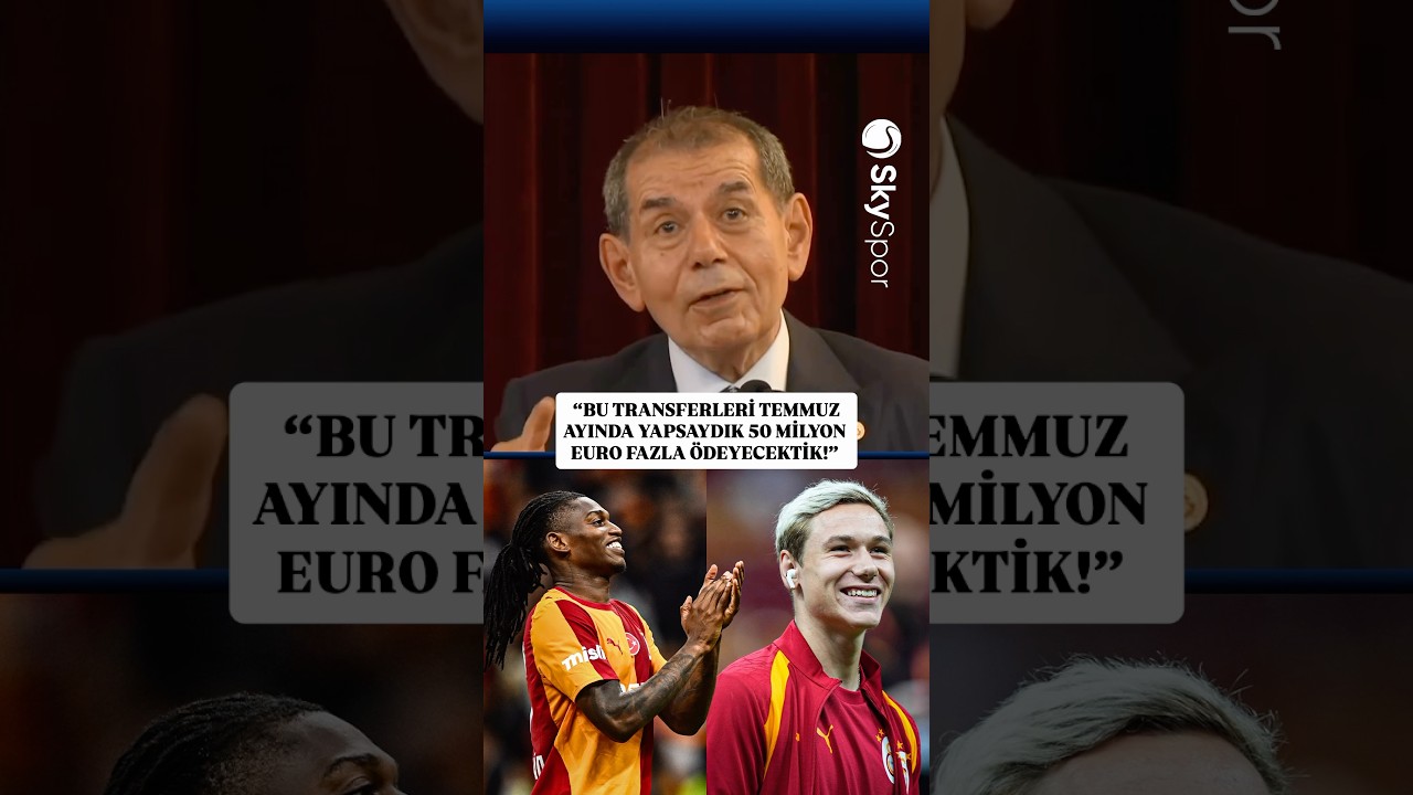 Dursun Özbek: “50 milyon Euro’luk fark…”
