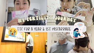 My Fertility Journey Ep 1 - TTC for a year \& First Miscarriage ☹️