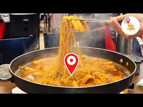 The world&rsquo;s only tteokbokki street 😝TTEOKBOKKI TOWN! in Seoul, Korea｜신당동떡볶이