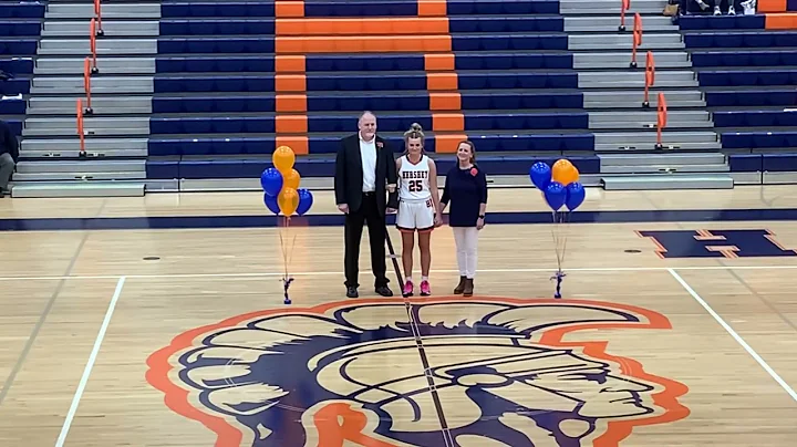 Hershey Girls Basketball Senior Night - Mary Cotter