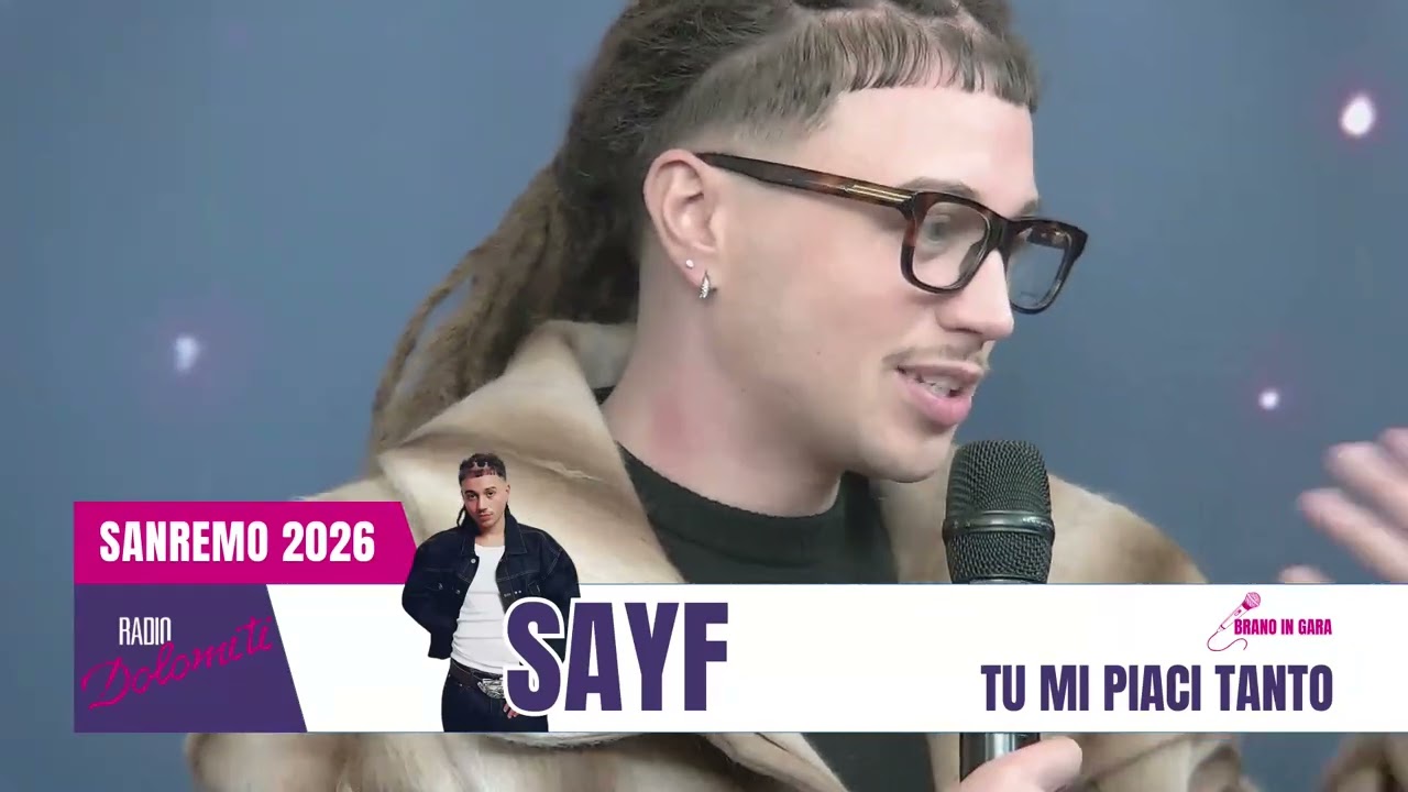 🎵🌸 SANREMO 2026 - Intervista a SAYF