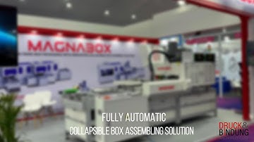 MAGNABOX AUTOMATIC COLLAPSIBLE BOX ASSEMBLING MACHINE PRINTPACK LIVE DEMO RUN