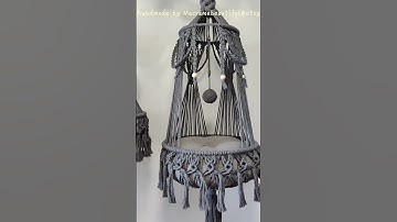 Check out the beautiful details on these macrame cat hammocks we design and create