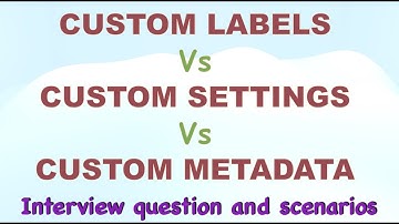 Custom Metadata, Custom Settings and Custom Labels in Salesforce  in Hindi || Salesforce Tutorial