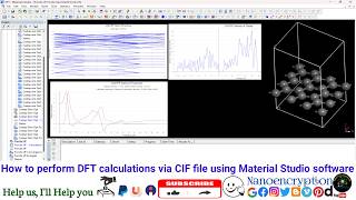 How to perform DFT calculations via CIF file using Material Studio software