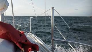 A windy day entering the Baltic Sea