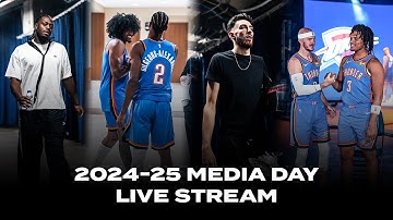 2024-25 OKC Thunder Media Day Live Stream Replay | Player Interviews, Behind-the-Scenes + More