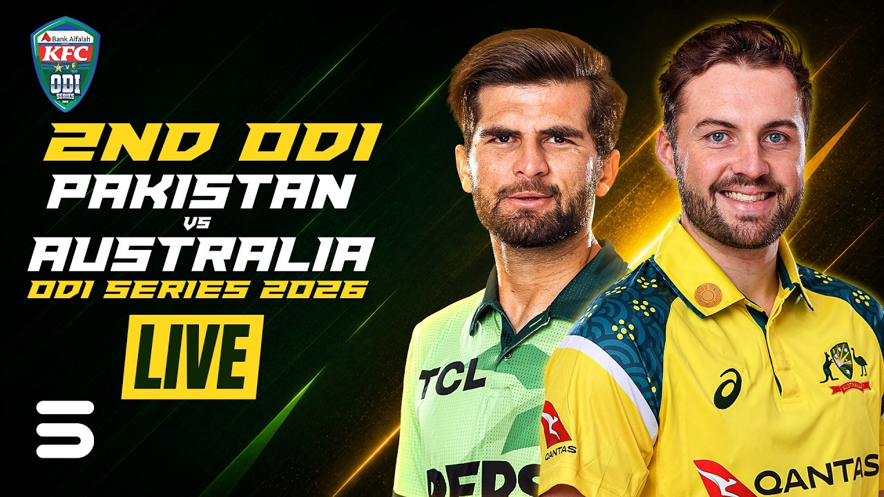 Live | Pakistan vs Australia | Match 02 | ODI Series 2026 | PCB | M9J1H
