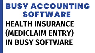 HEALTH INSURANCE ENTRY IN BUSY SOFTWARE screenshot 2