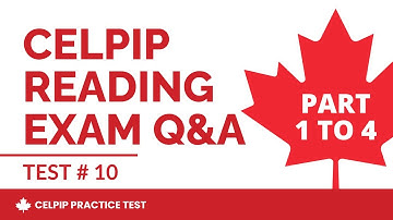 CELPIP General Reading Practice Test 2025 (Part 1 to 4) - Mock Test # 2