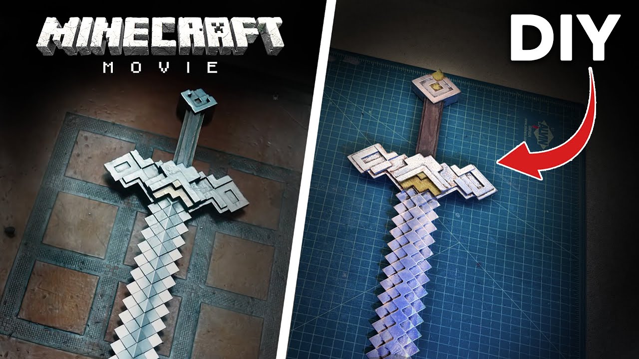 Minecraft Movie Sword – I Built a Real One (DIY)