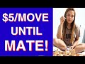 I Taught my Fiancée Chess & Paid Her To Play Me - $5/Move Until Checkmate!