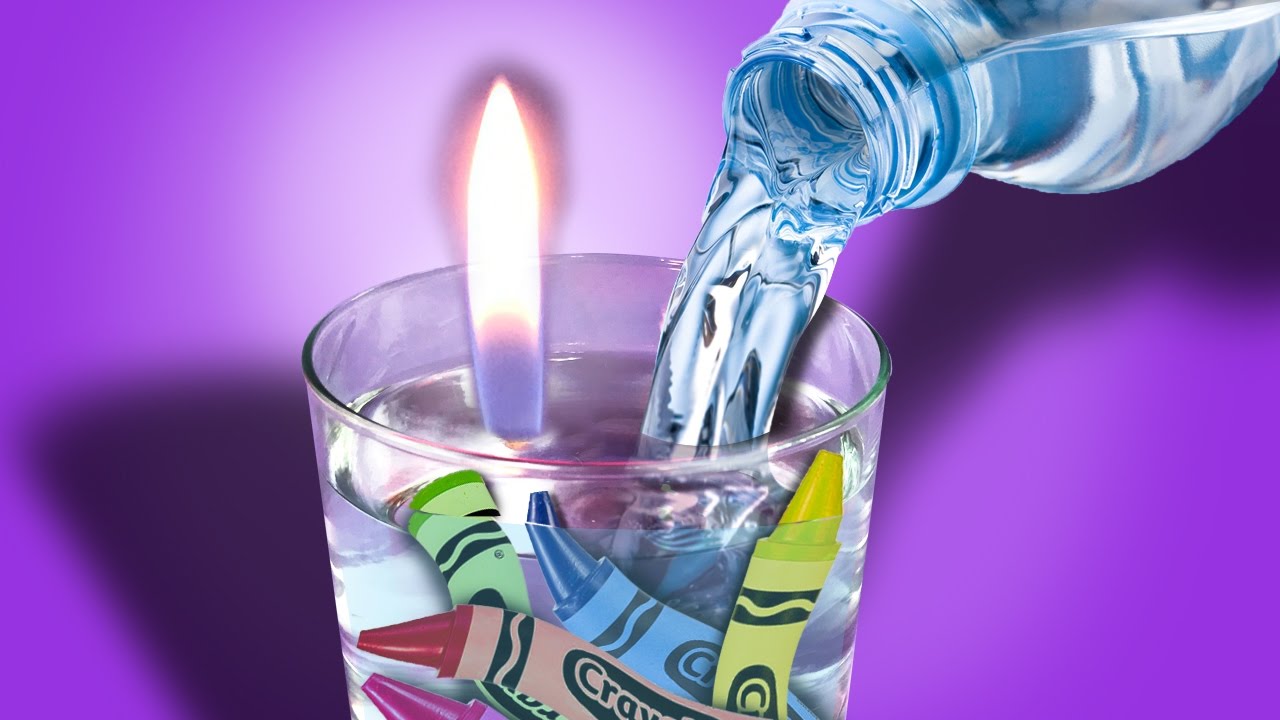 DIY CANDLES WITH WATER INSIDE, OMG! YouTube