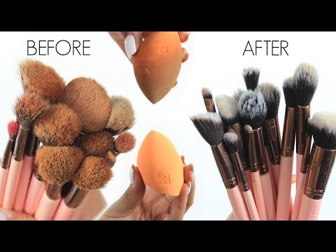 HOW TO CLEAN MAKEUP BRUSHES